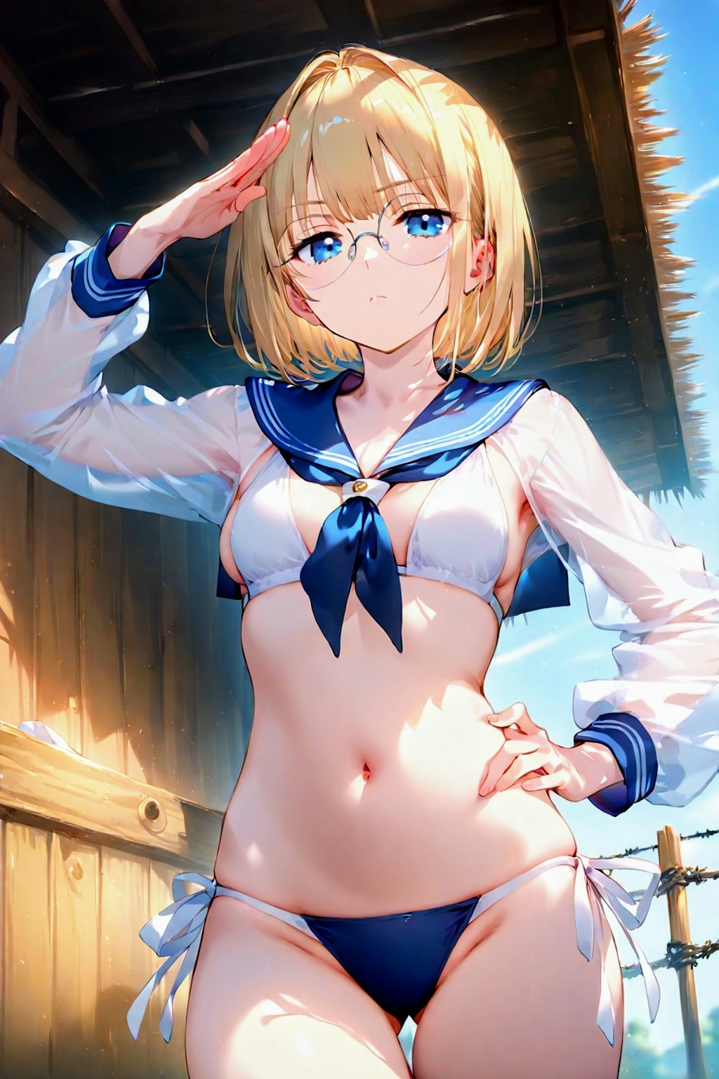 Junさんとこの…ジト目おかっぱさん