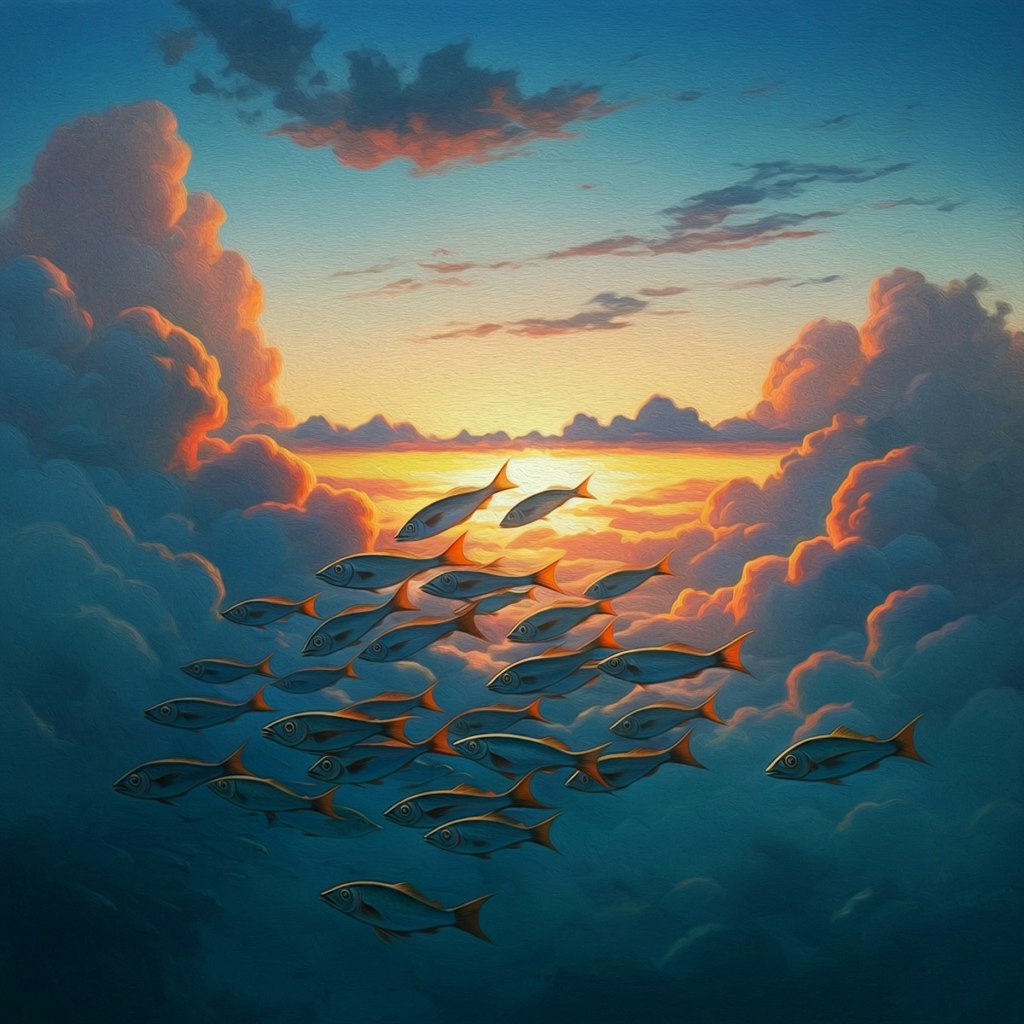 Fishes above the cloud