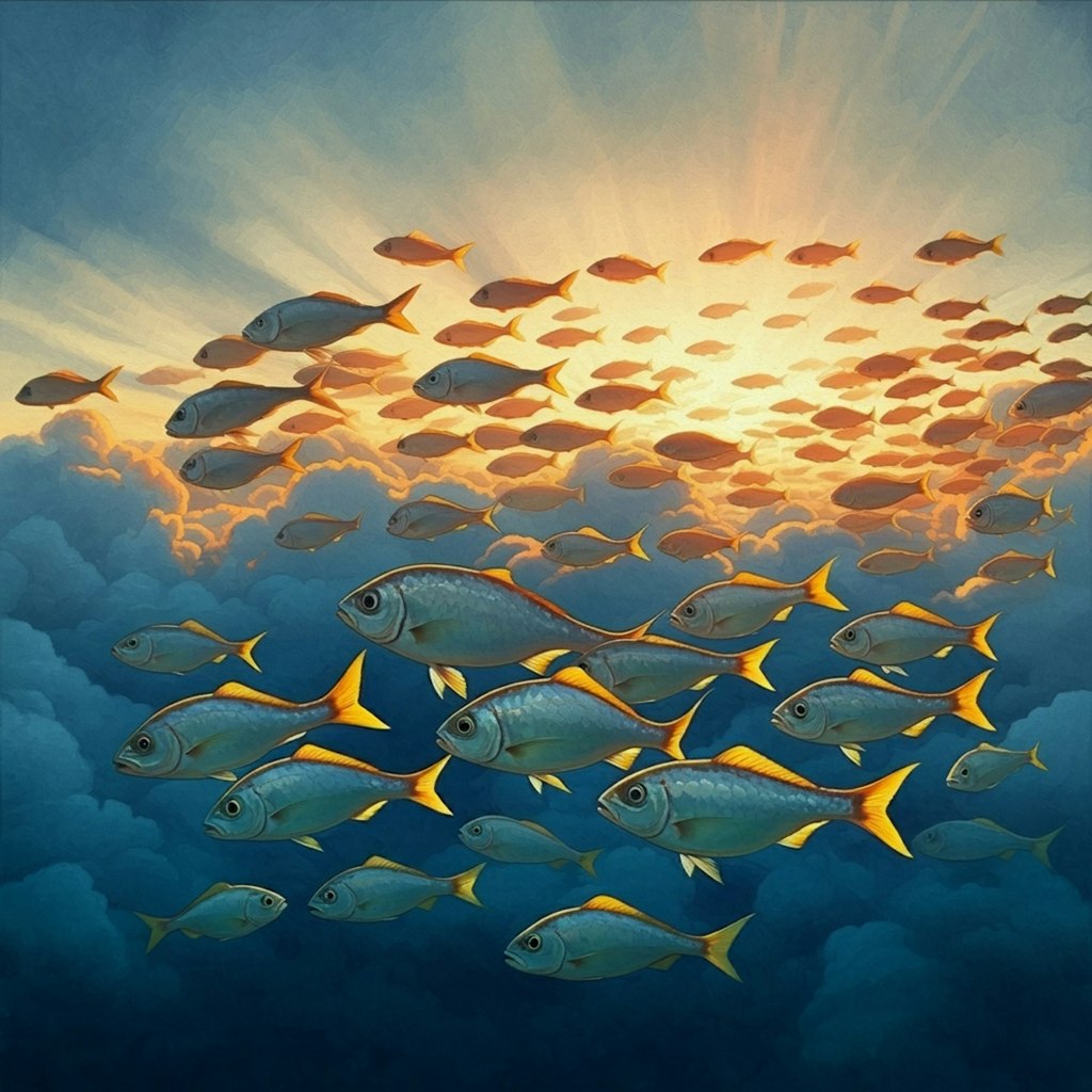 Fishes above the cloud