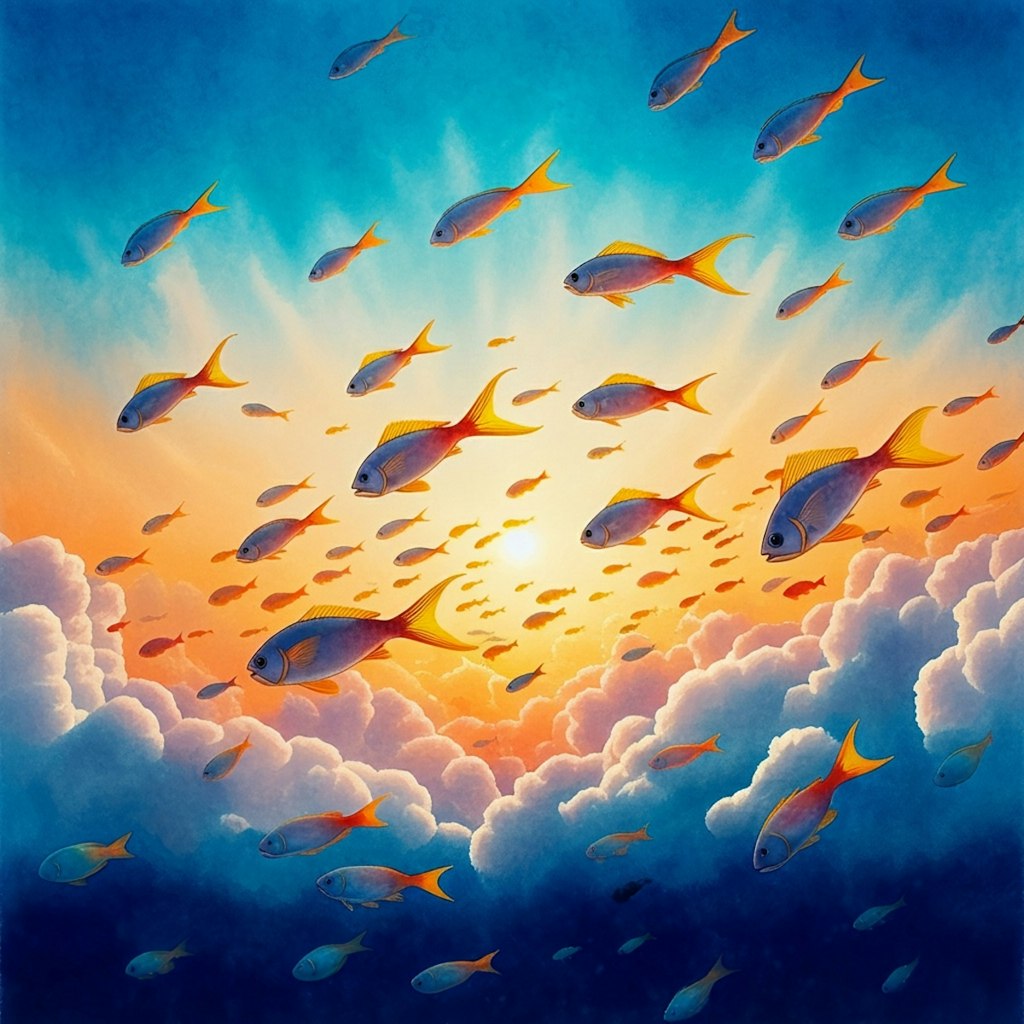 Fishes above the cloud