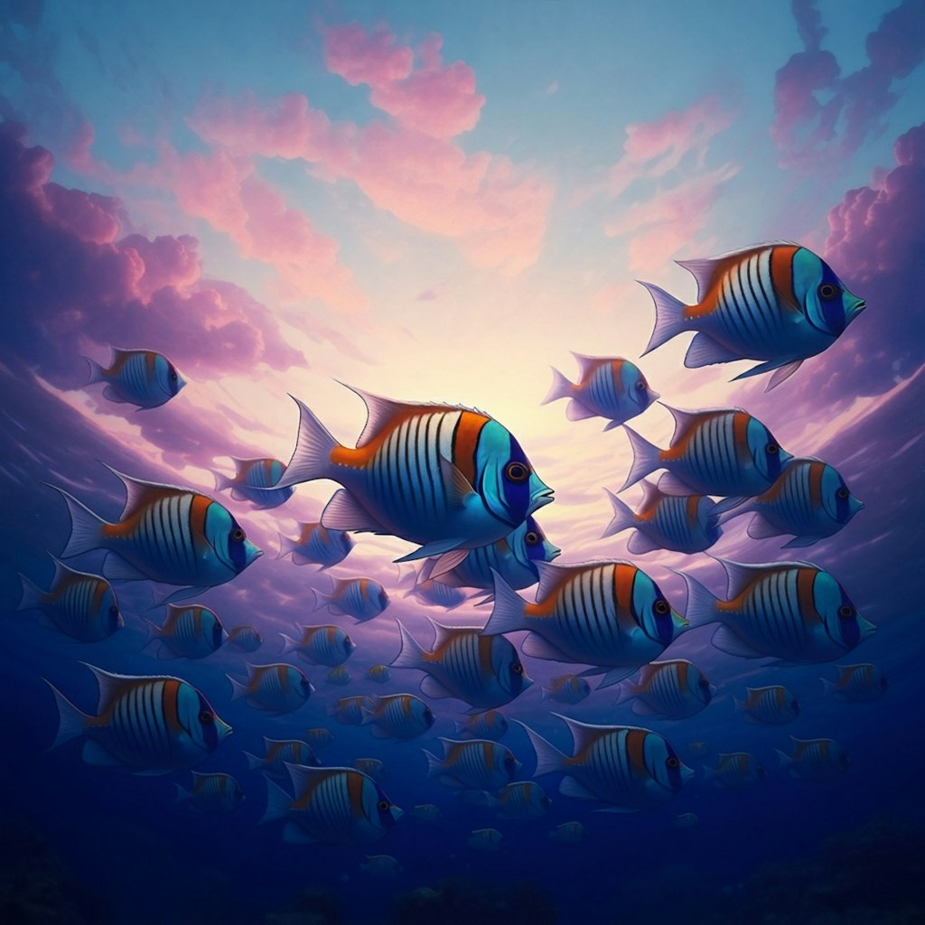 Fishes above the cloud