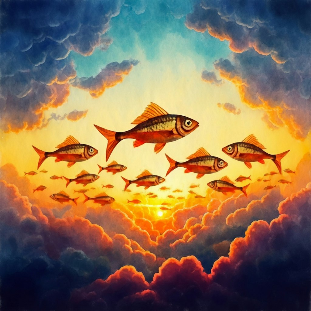 Fishes above the cloud