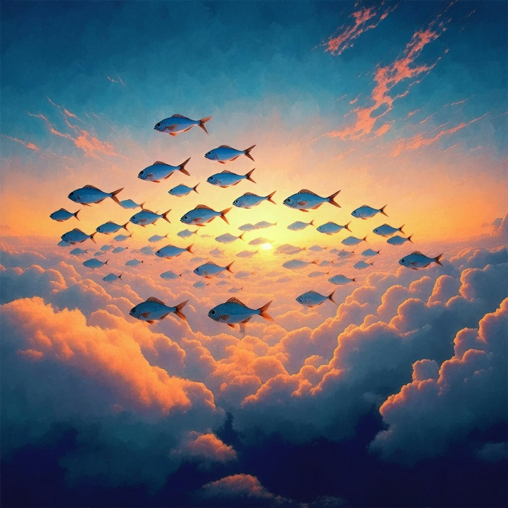 Fishes above the cloud