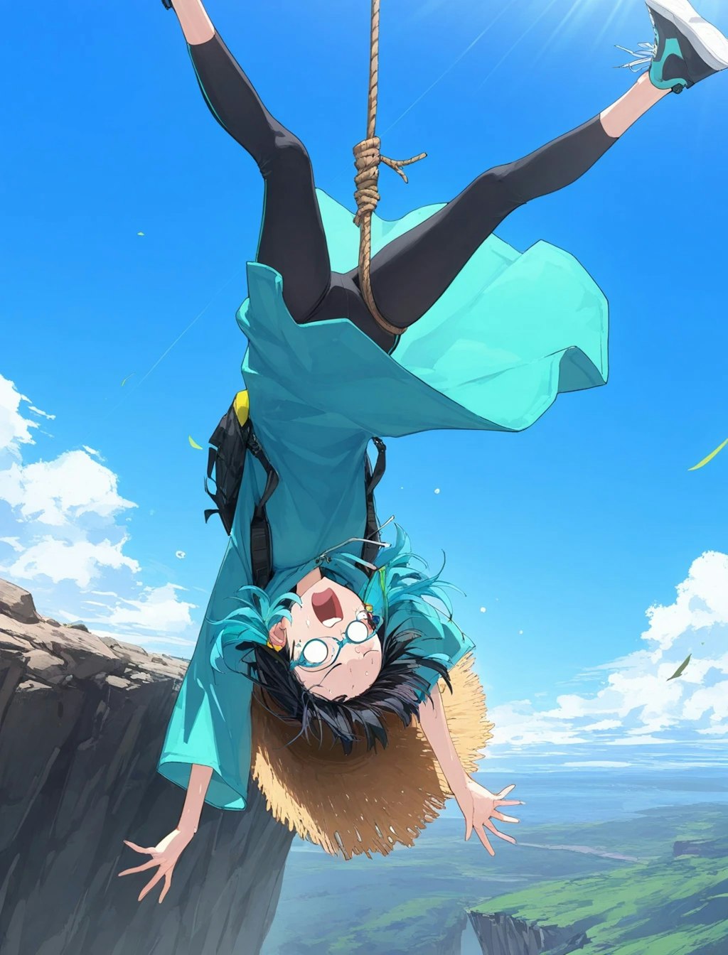 逆さ吊り賽銭子テスト