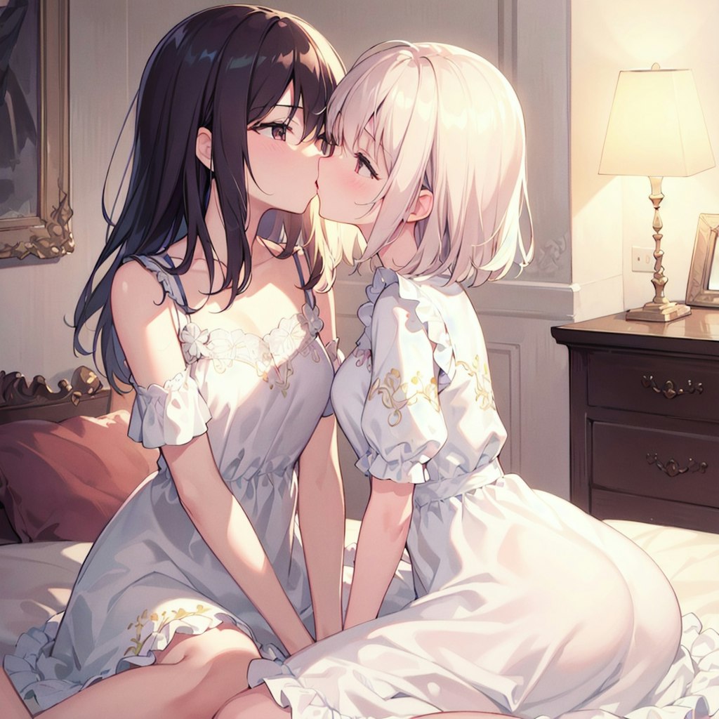 百合キス