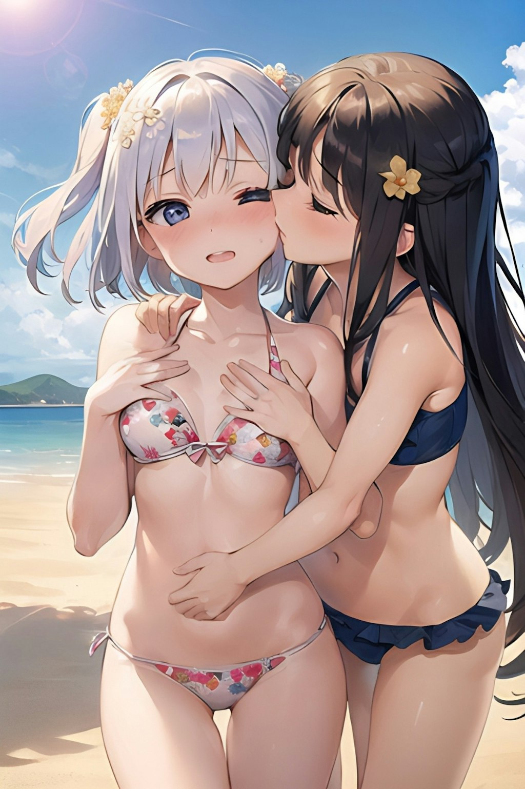 百合キス  嫉妬