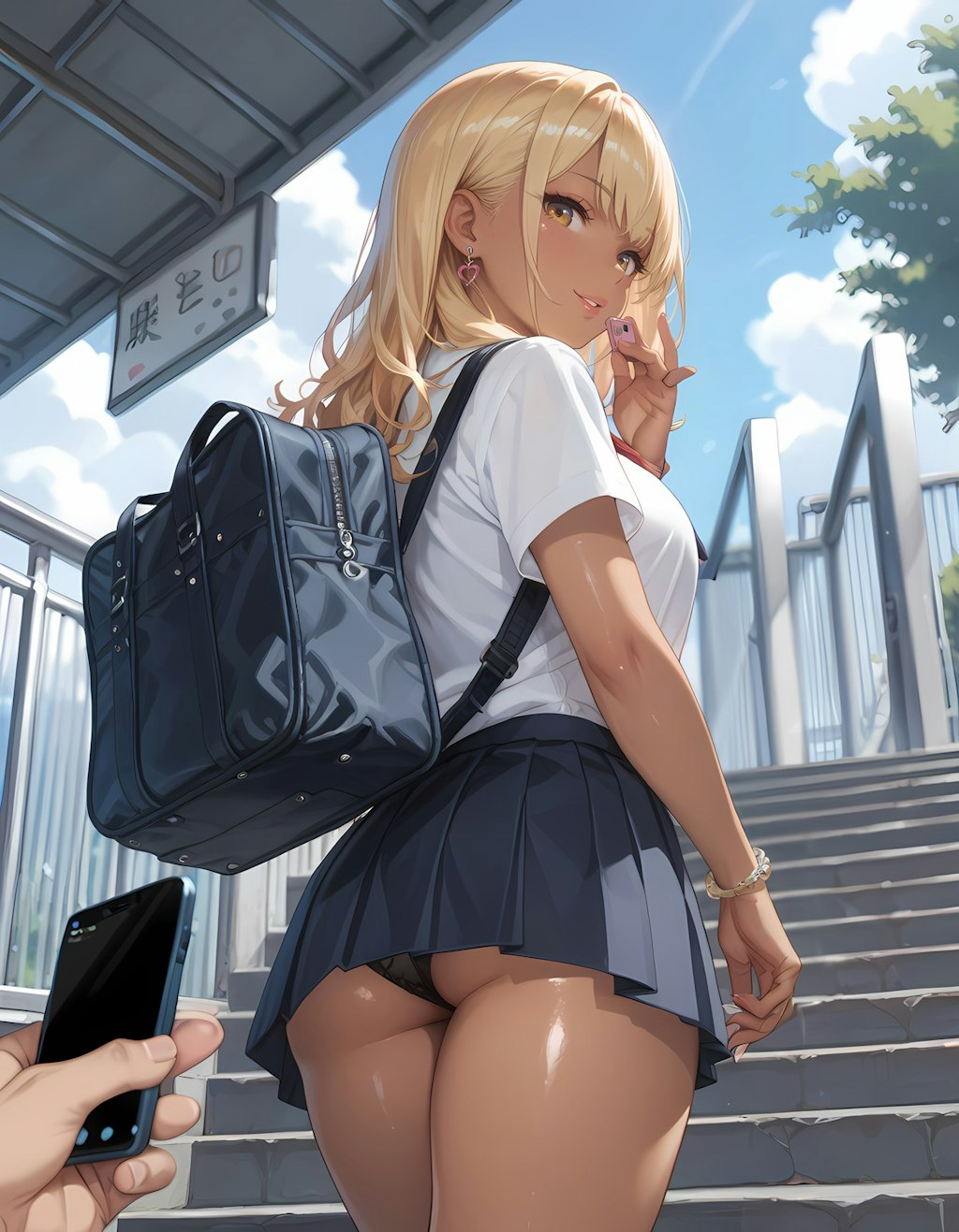 互いにシャッターチャンスを狙う