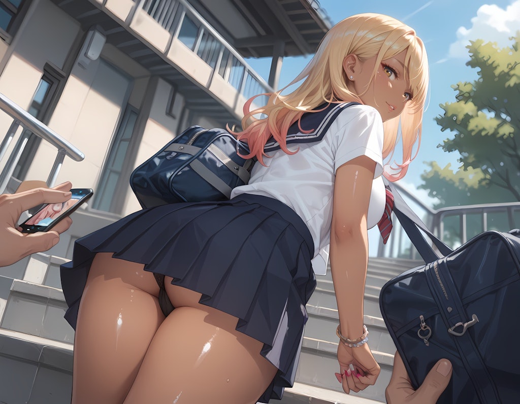 互いにシャッターチャンスを狙う