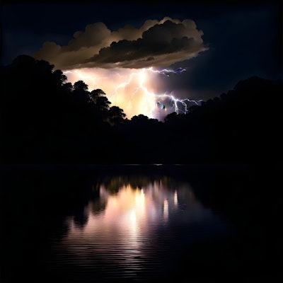 マラカイボ湖の落雷