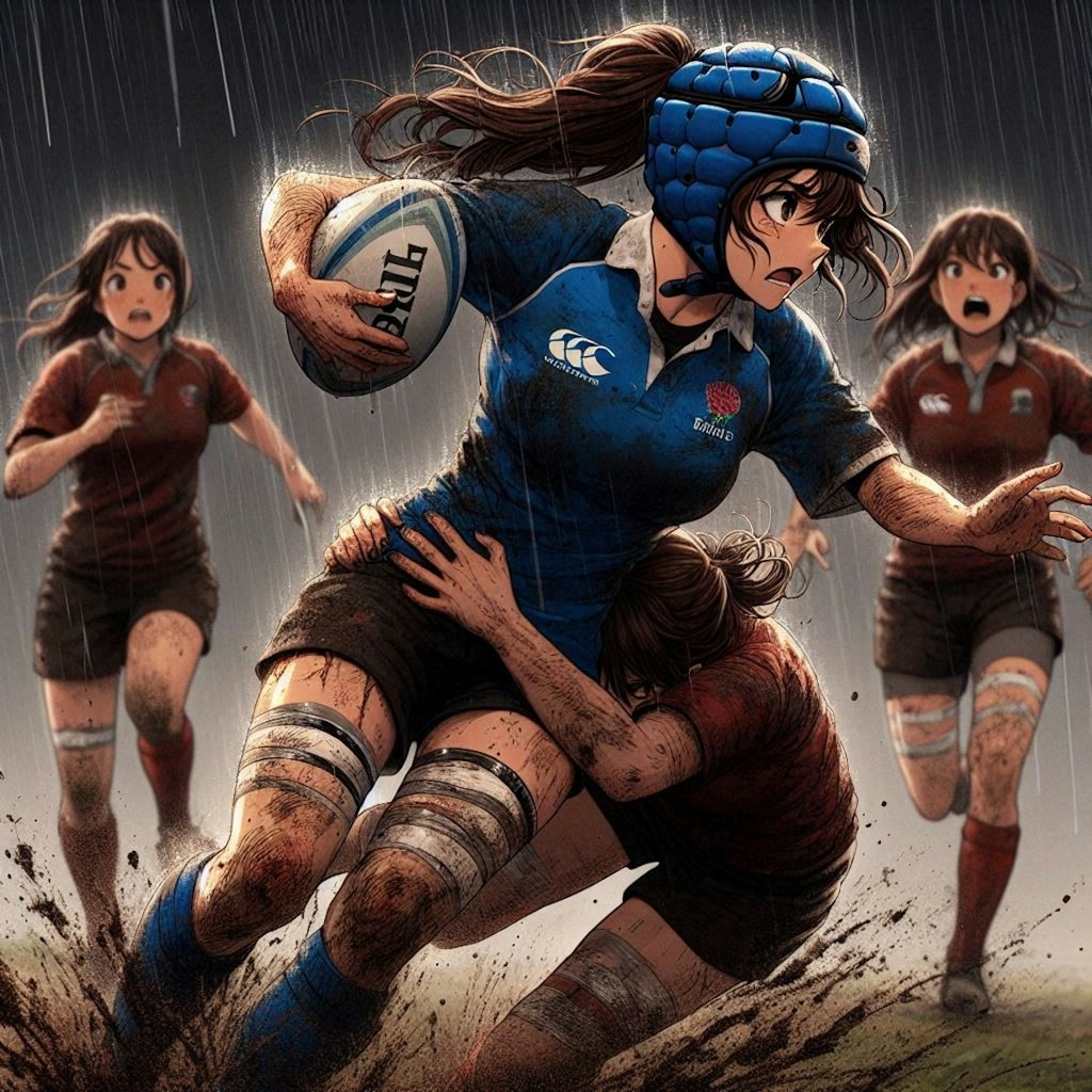 🏉泥まみれの女子ラグビー(朗報)