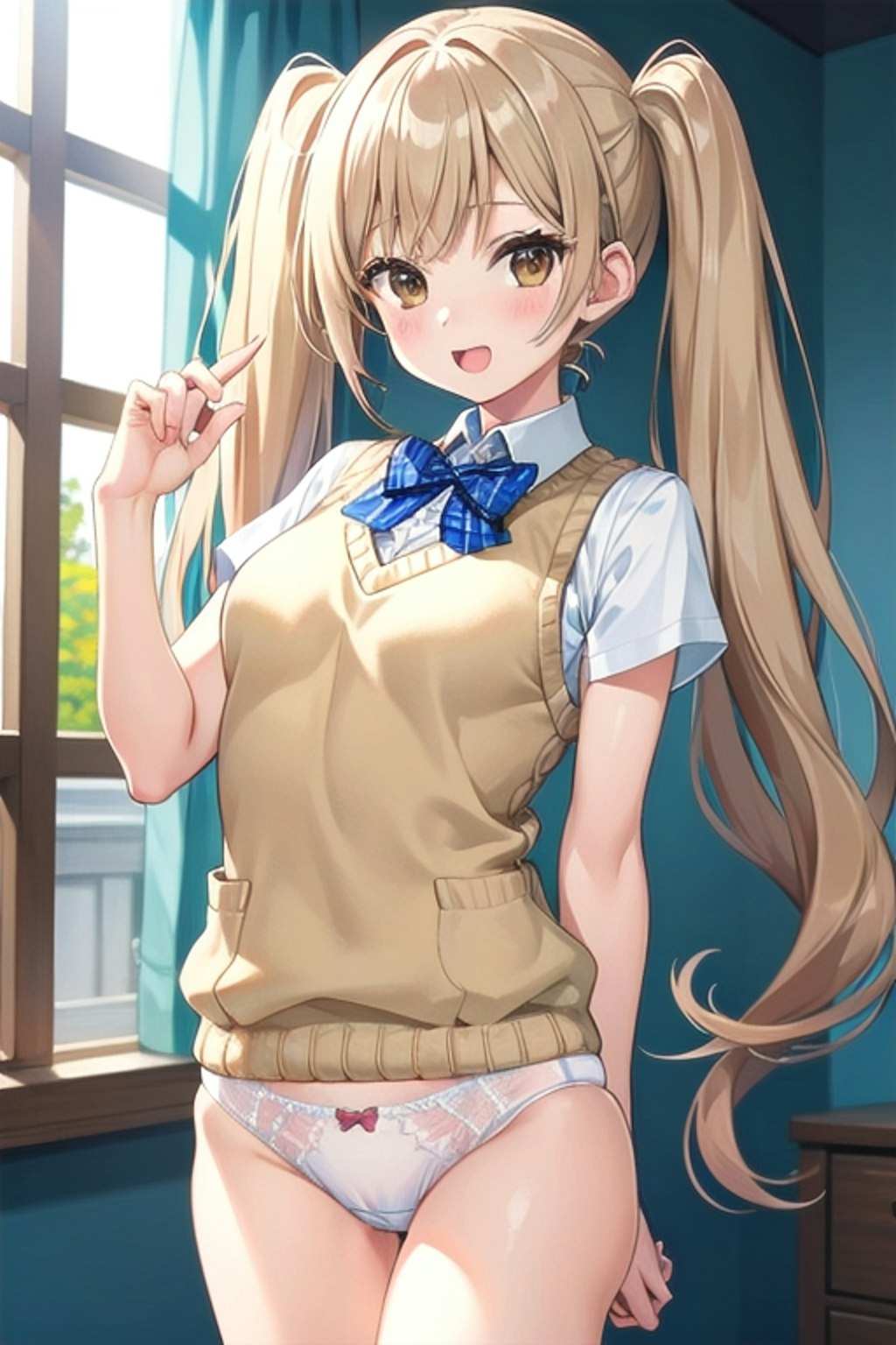 School twintails girl