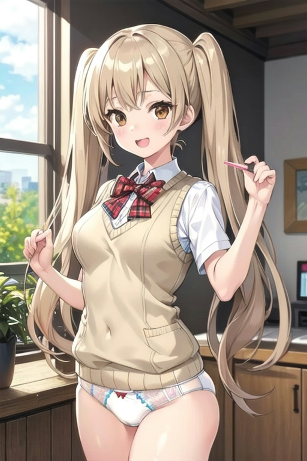 School twintails girl