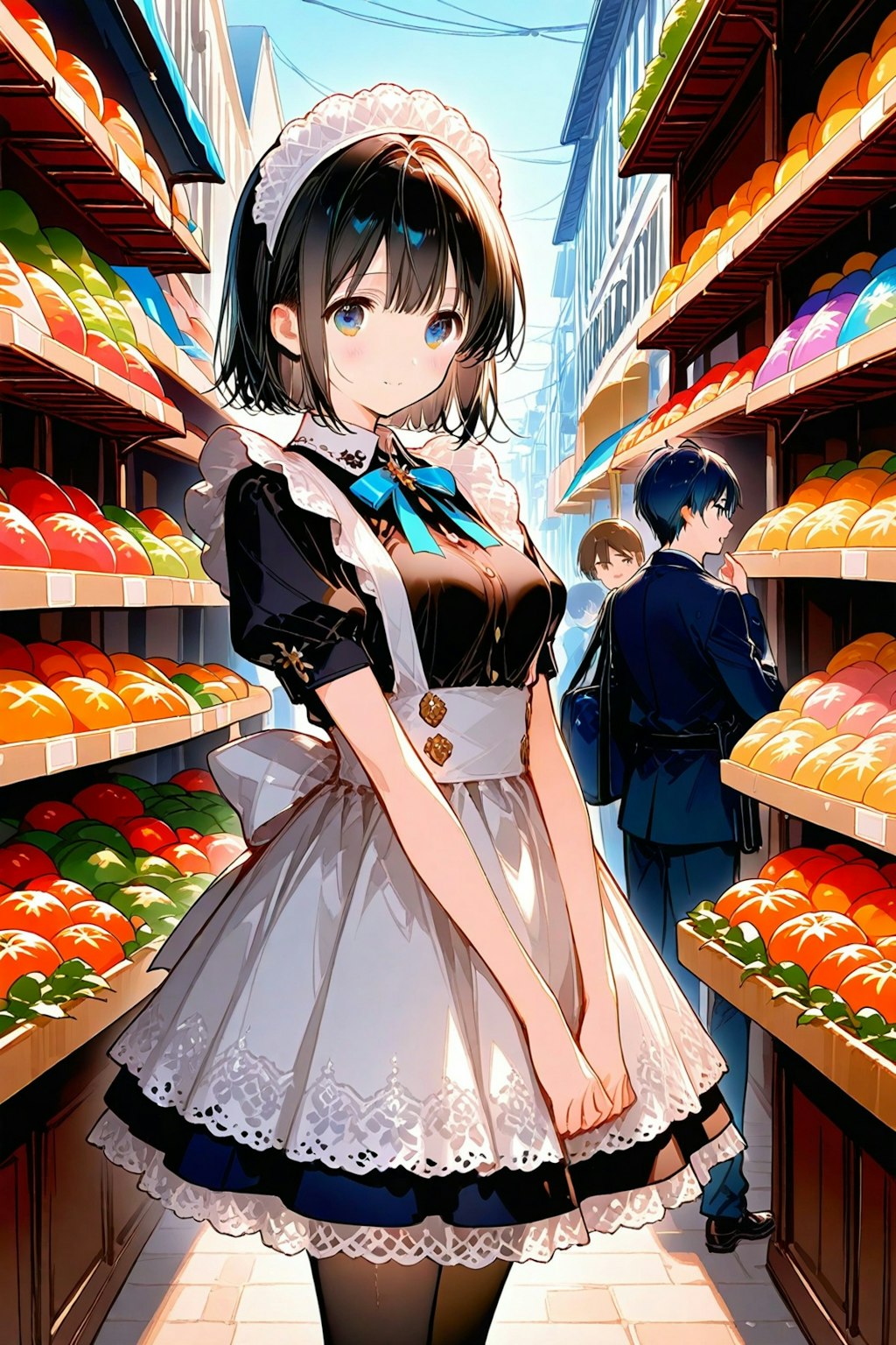 異世界の市場で吟味中