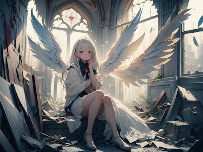 fallen angel 1 | の人気AIイラスト・グラビア