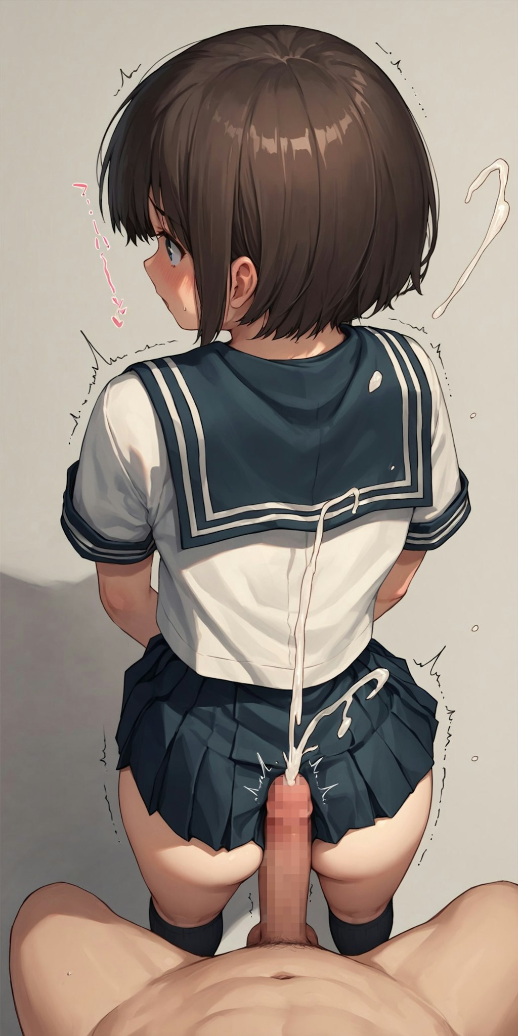 尻コキしてくれるセーラー服の女の子