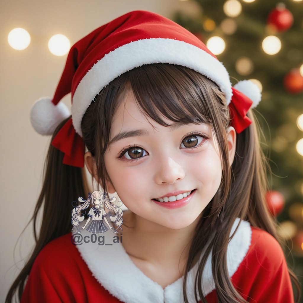 クリスマスパーティーの愛ちゃん