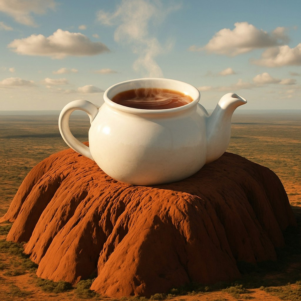 地球のへそが茶を沸かす