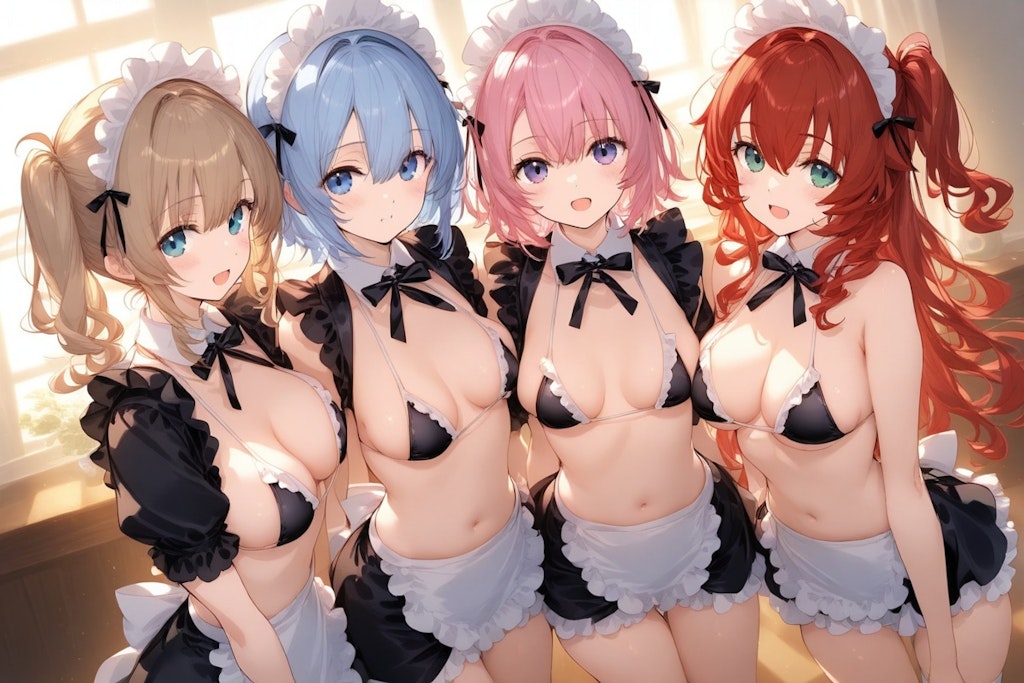 ビキニメイドのいる部屋