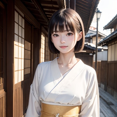町家の日本人女性