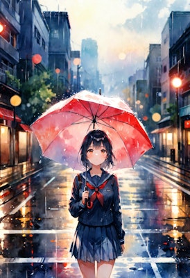 雨傘少女