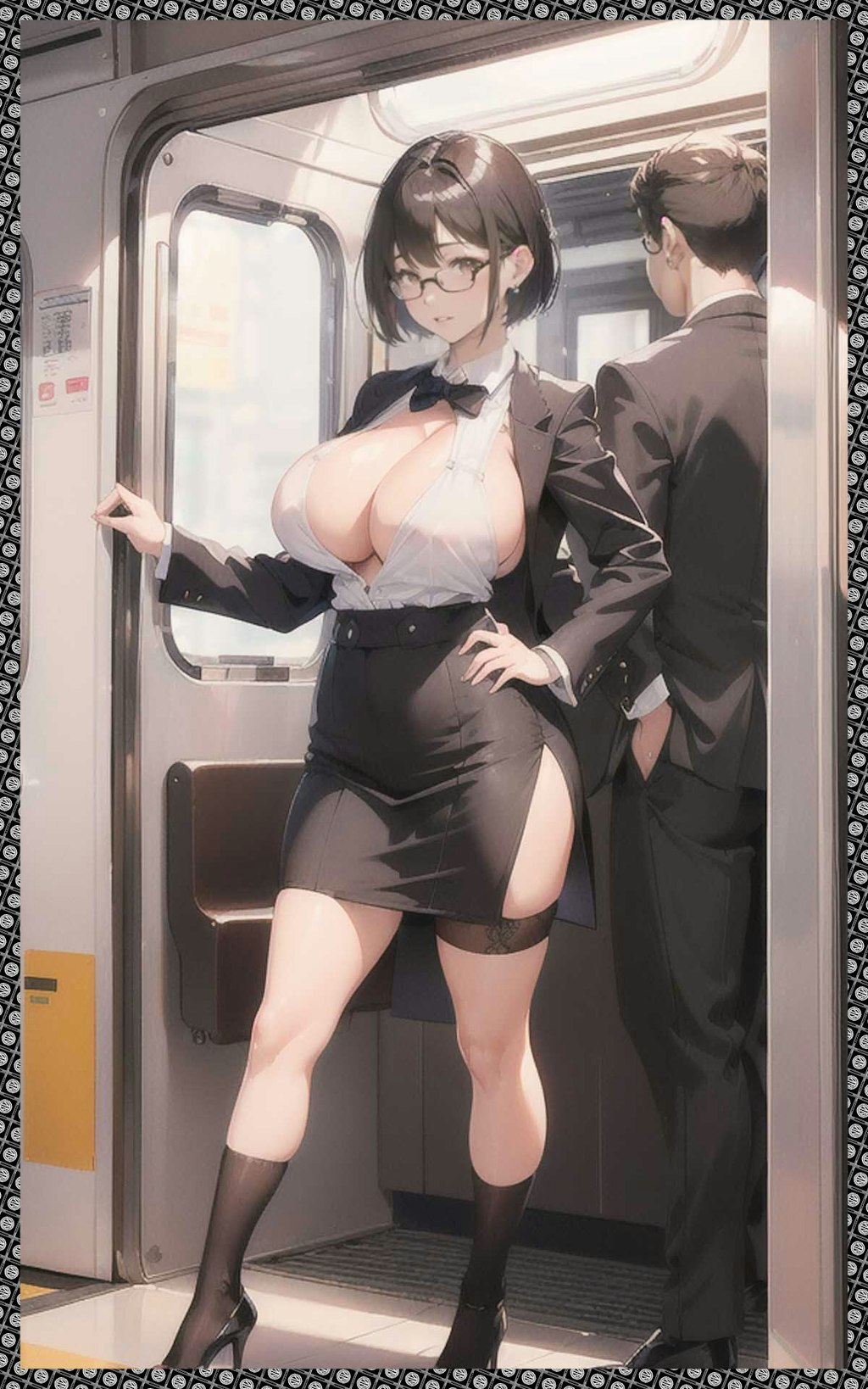 痴女巨乳電車　Slut big tits train