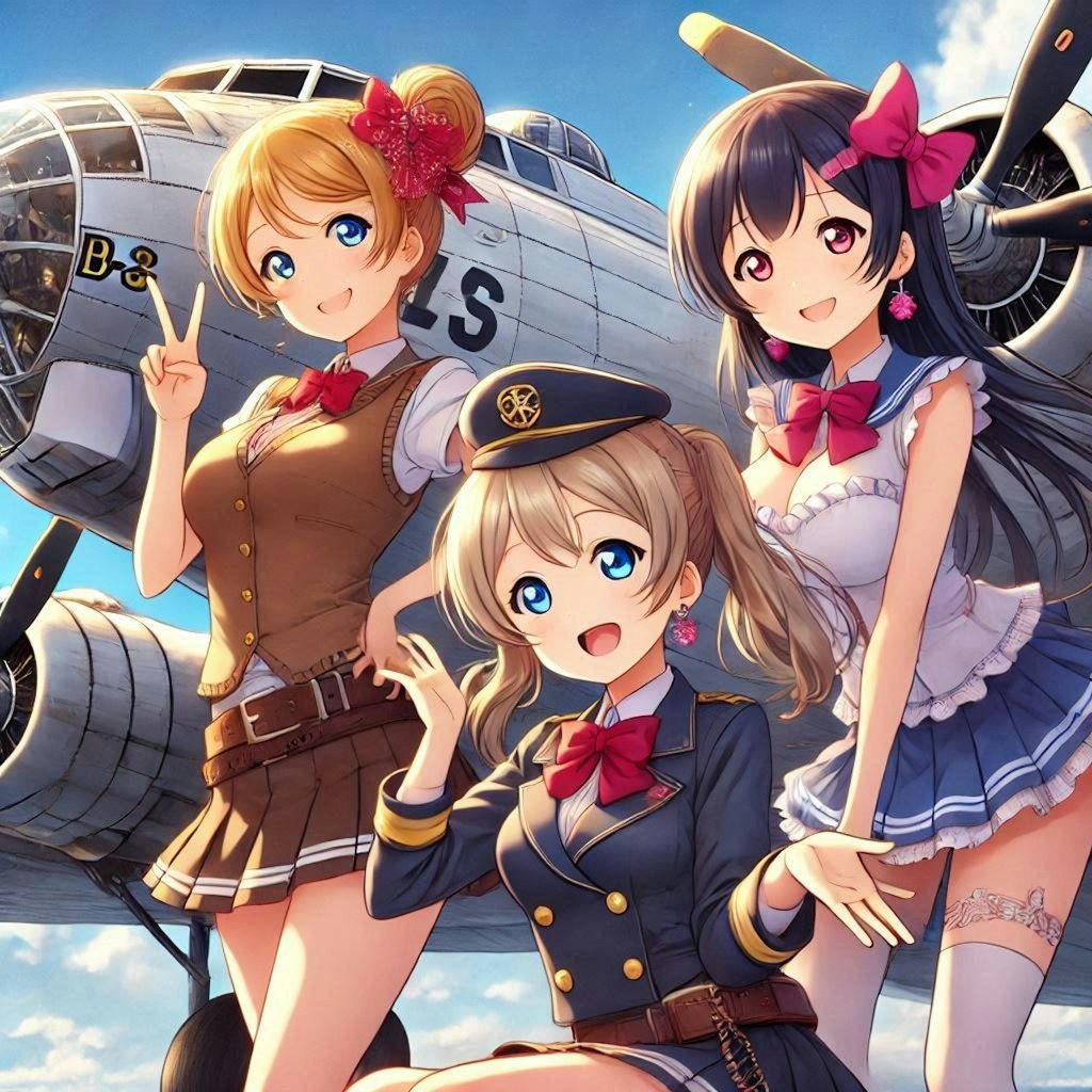 ラブライブキャラとB-29