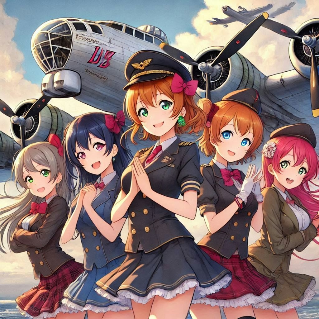 ラブライブキャラとB-29