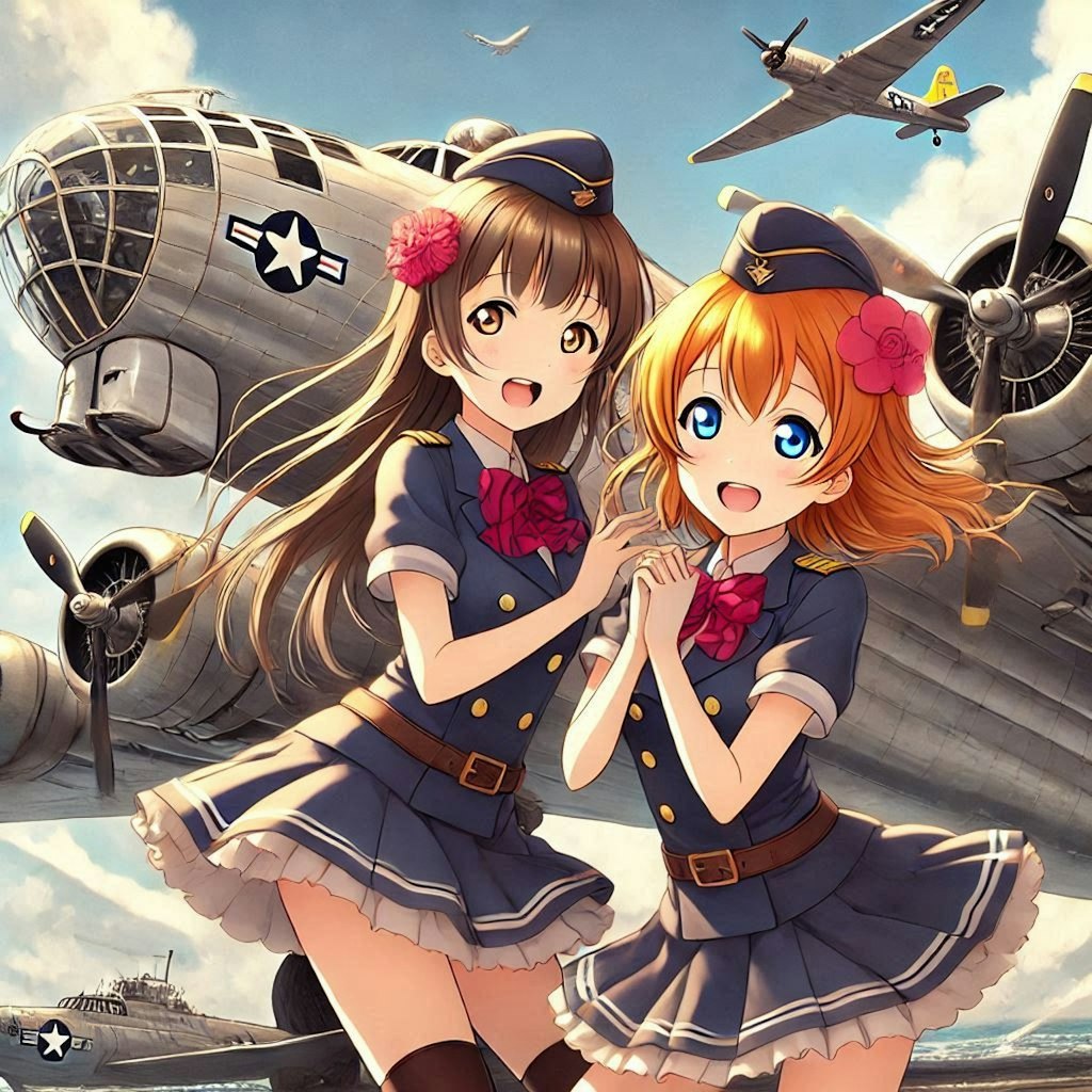 ラブライブキャラとB-29