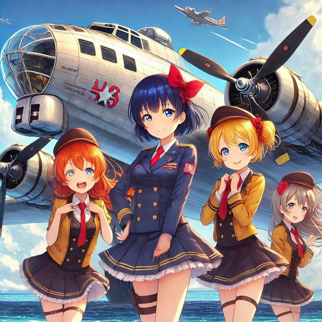 ラブライブキャラとB-29