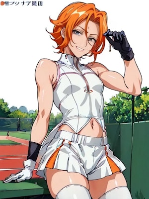 王子様っぽいテニス少年　【オレンジ】