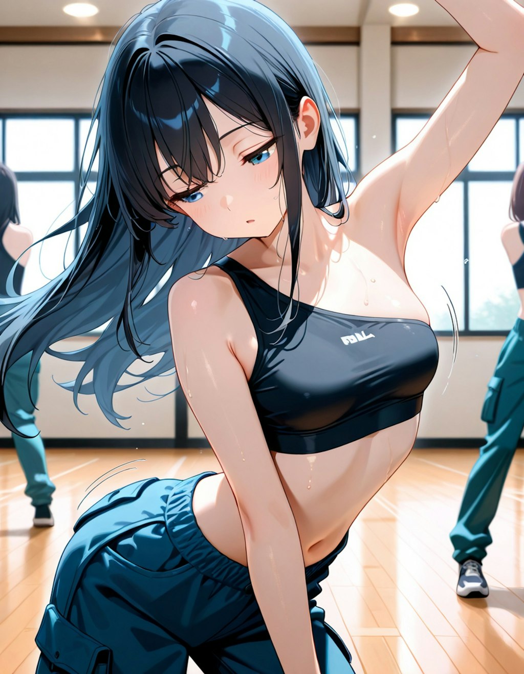 練習中