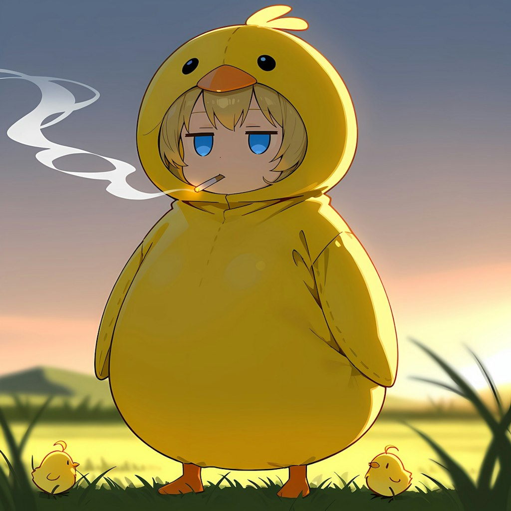 黄昏のピヨたち