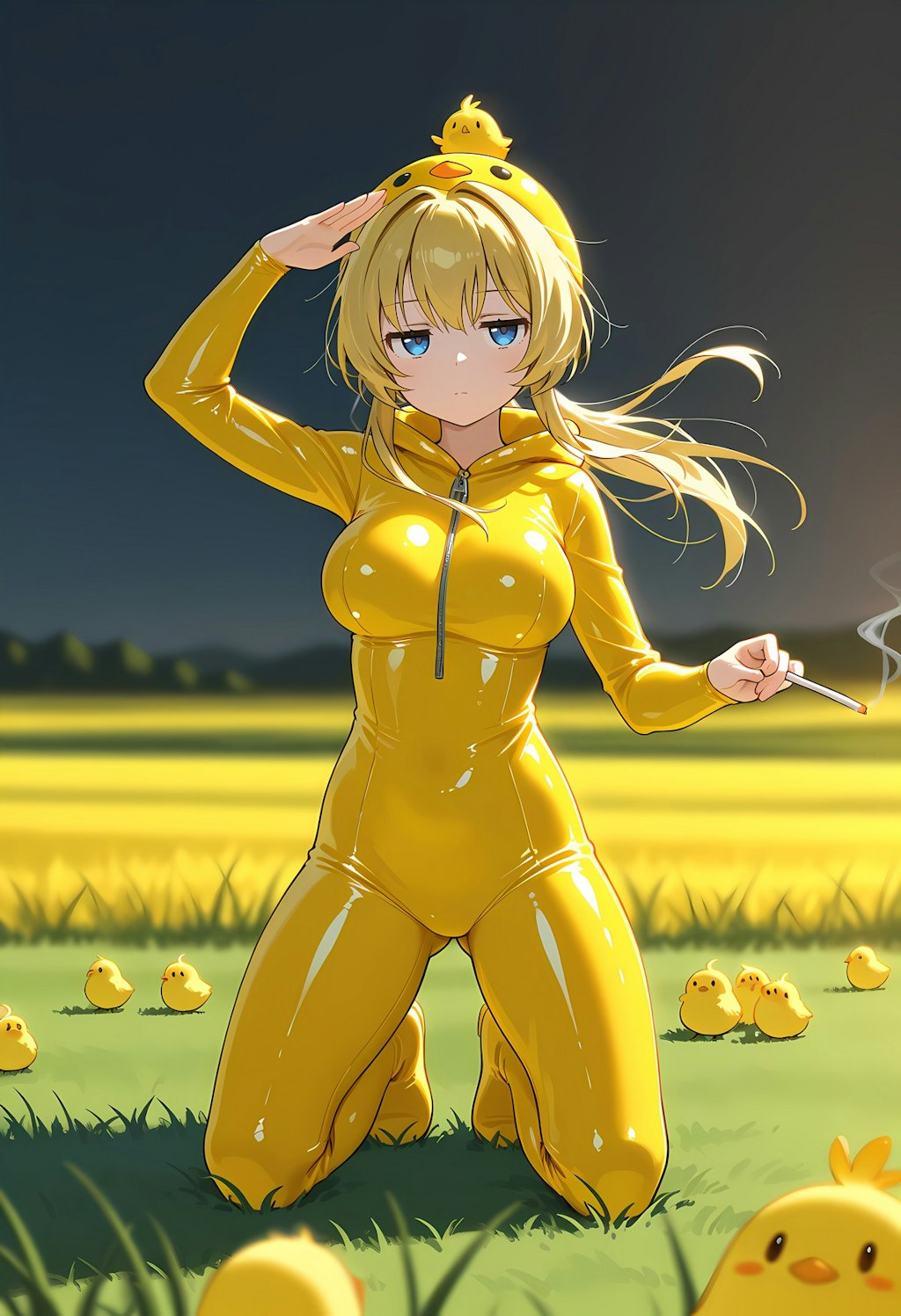 黄昏のピヨたち