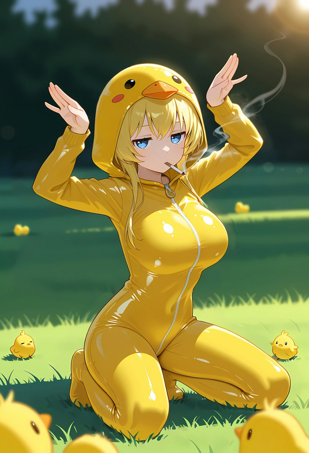 黄昏のピヨたち