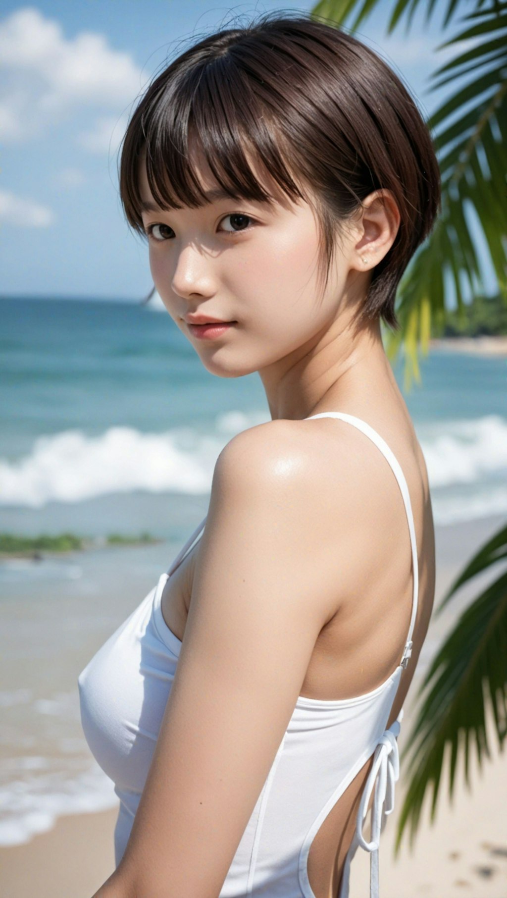 水着女子inどっかの南の島