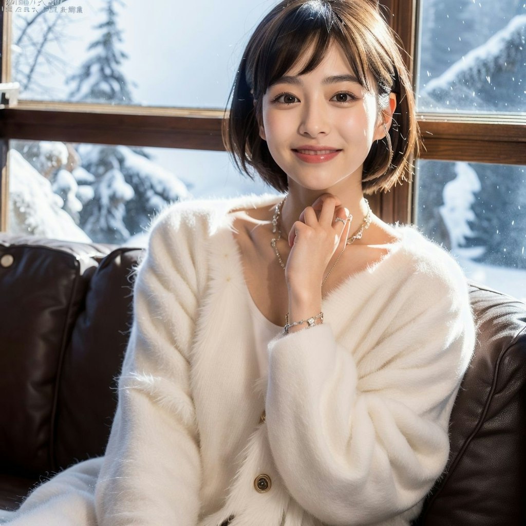 雪山のペンションで美女と出会い・・・