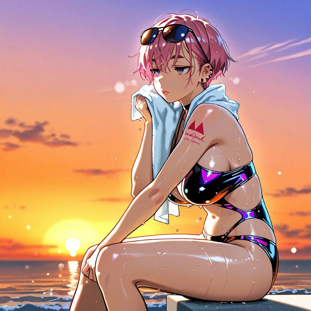 海あがりのおねーさん