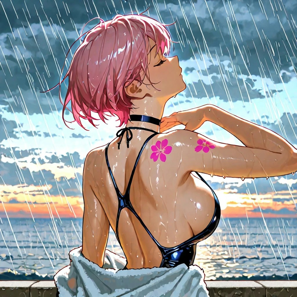 海あがりのおねーさん