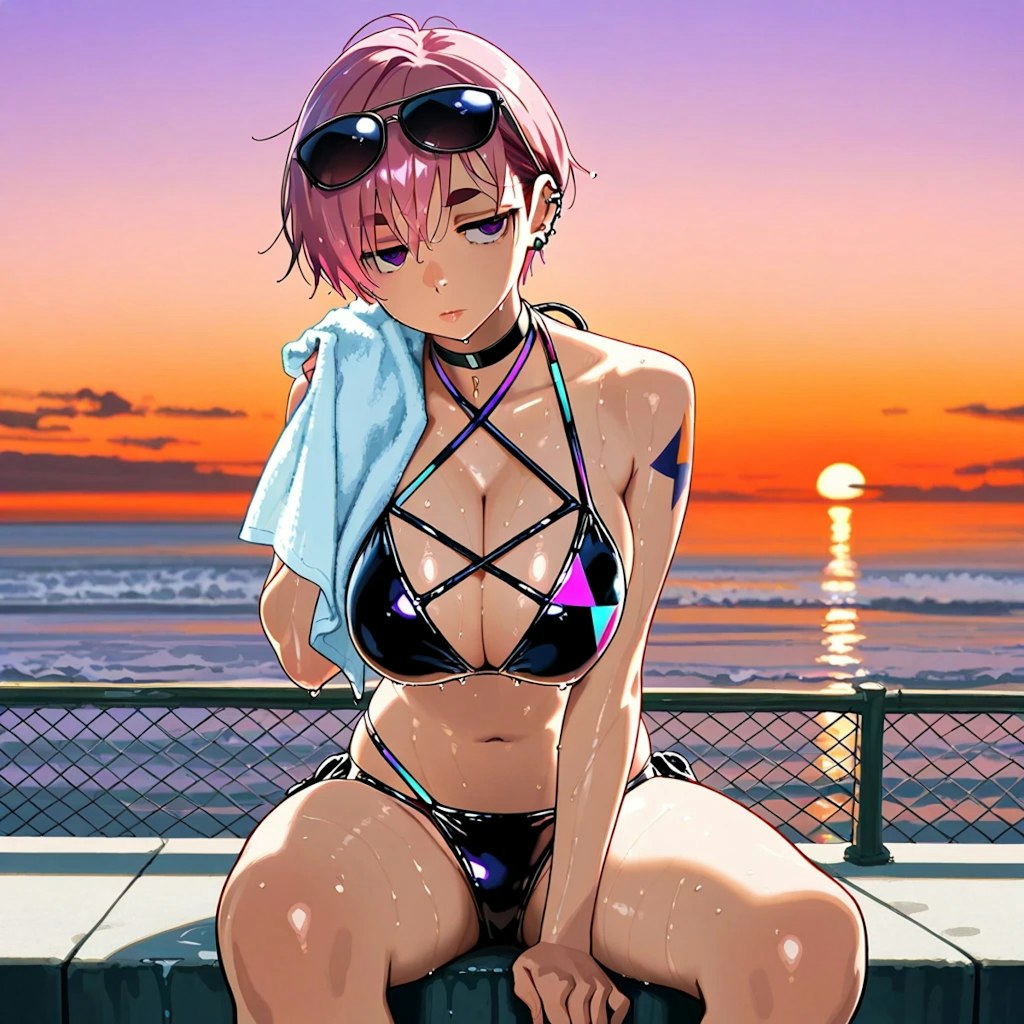 海あがりのおねーさん