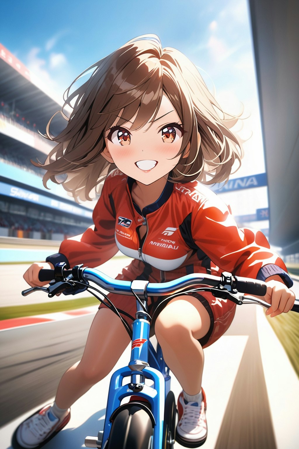 自転車で参戦！