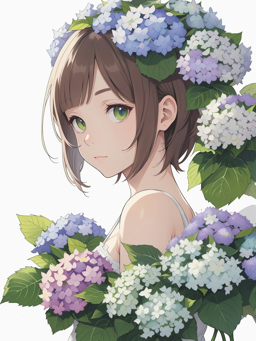 hydrangea girl