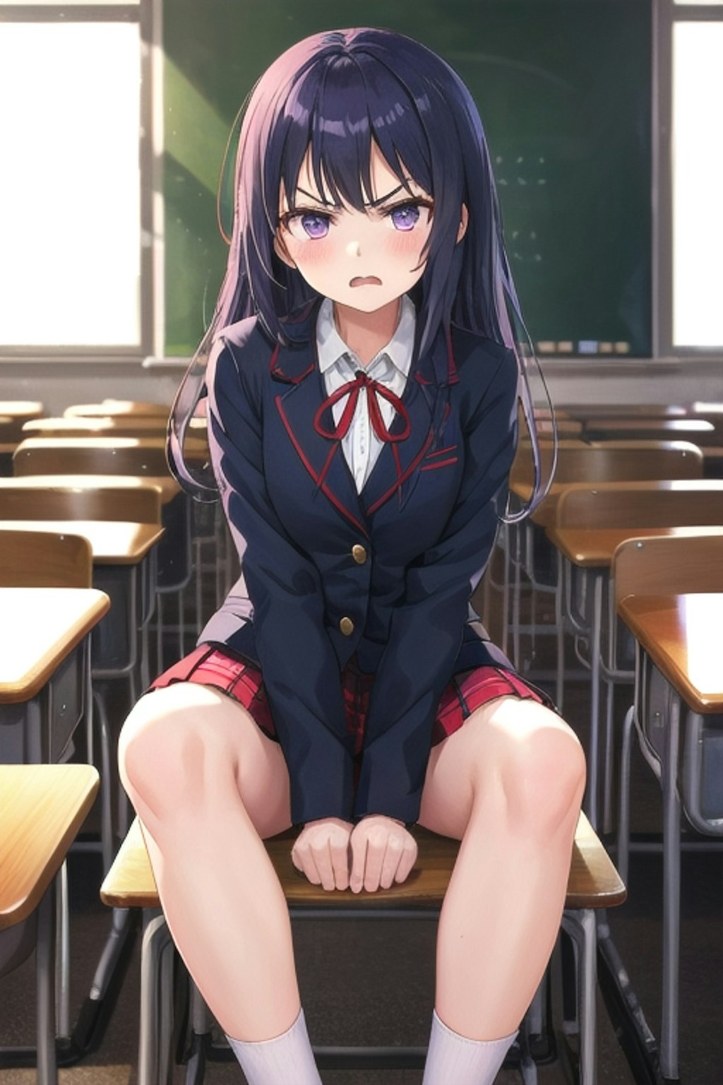 激怒する女の子