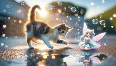 三毛猫と妖精