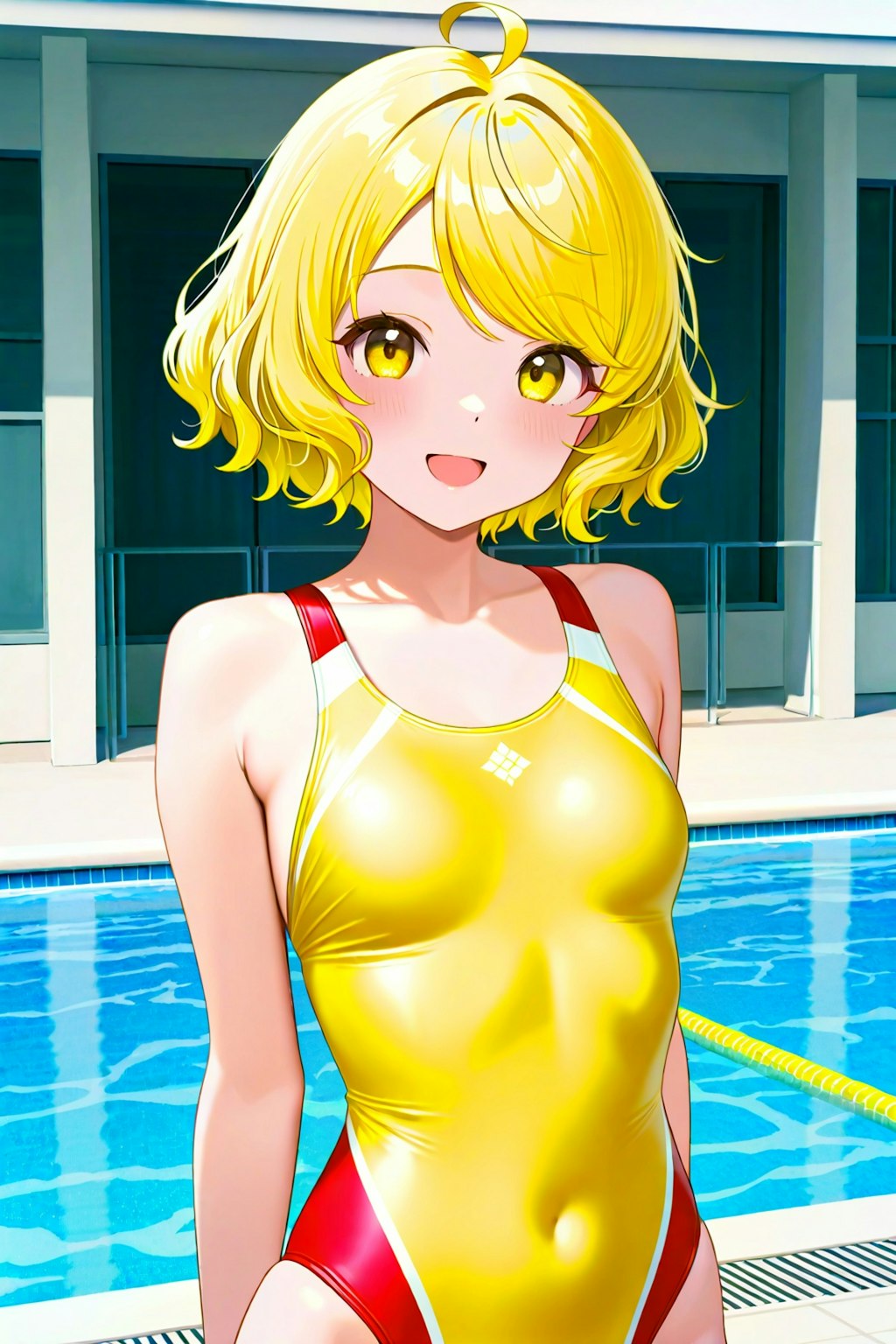 競泳水着のユイちゃん