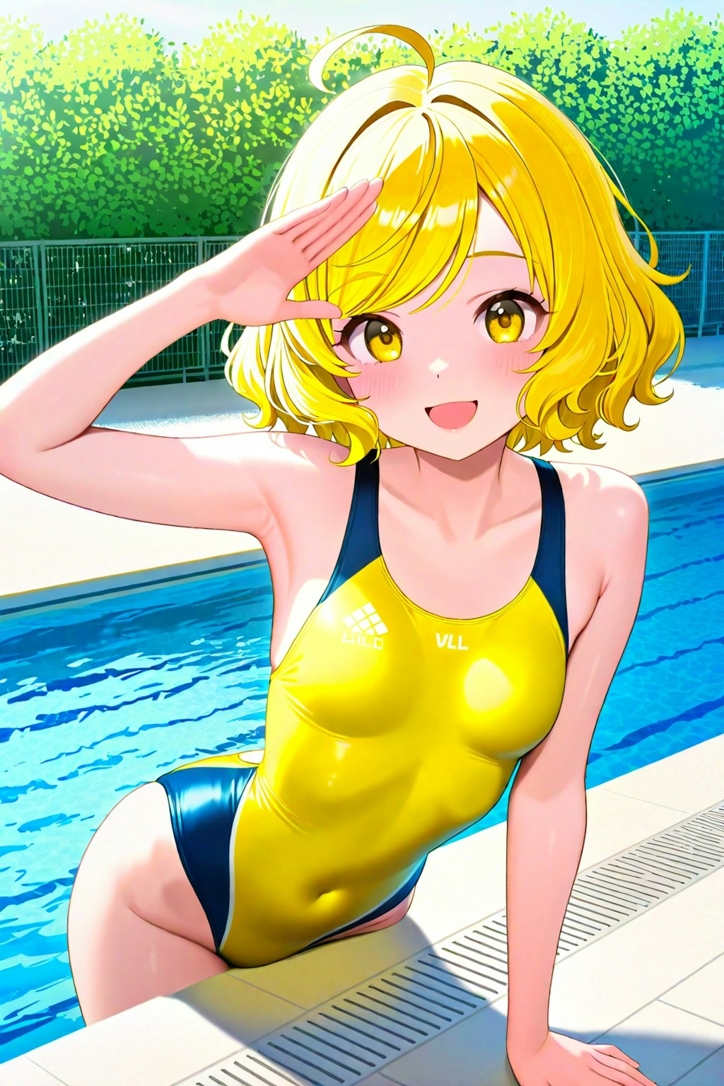 競泳水着のユイちゃん