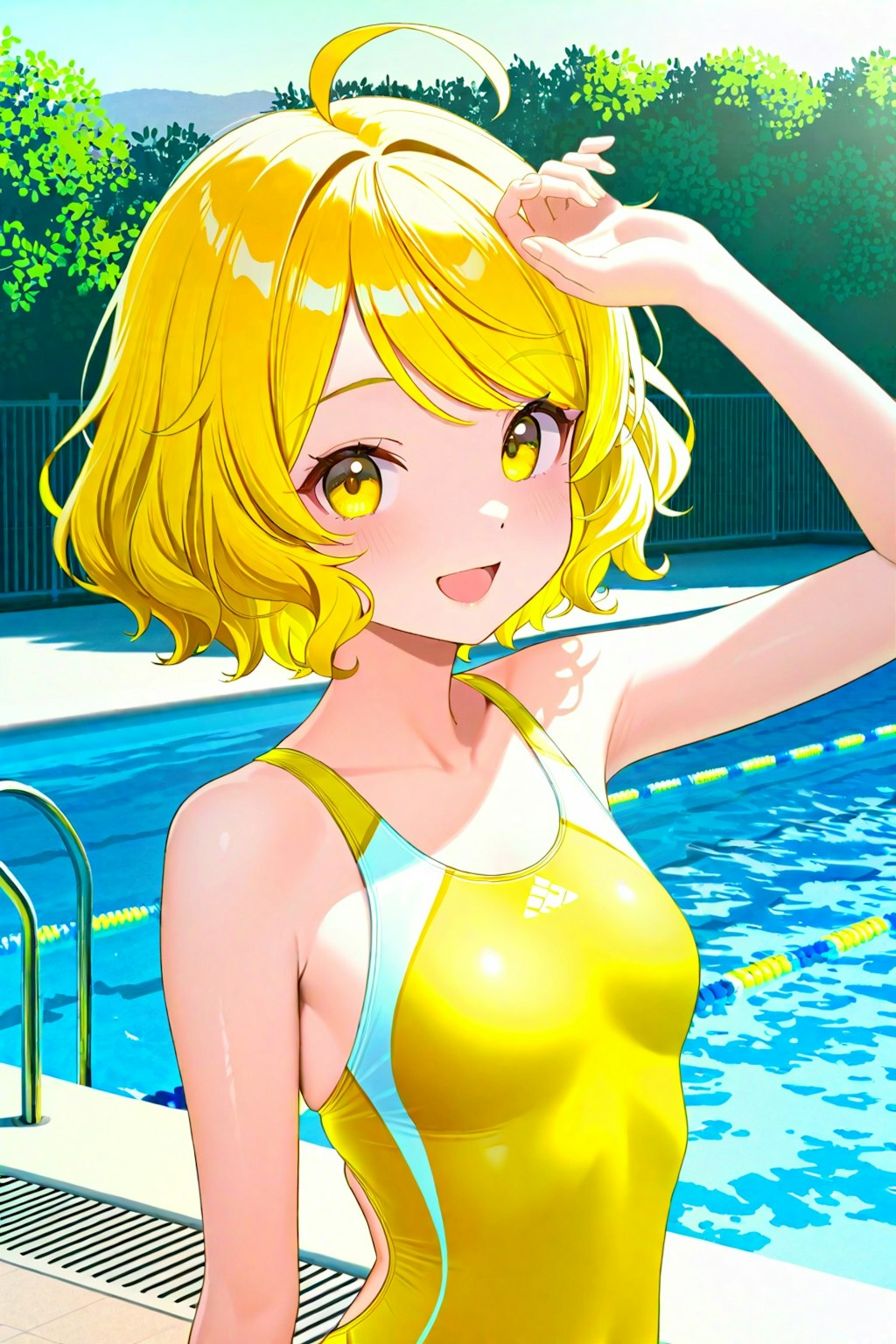 競泳水着のユイちゃん