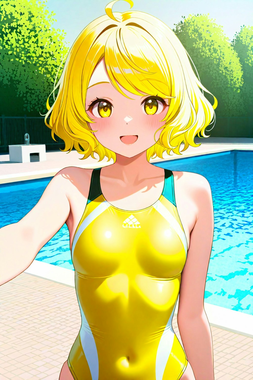 競泳水着のユイちゃん