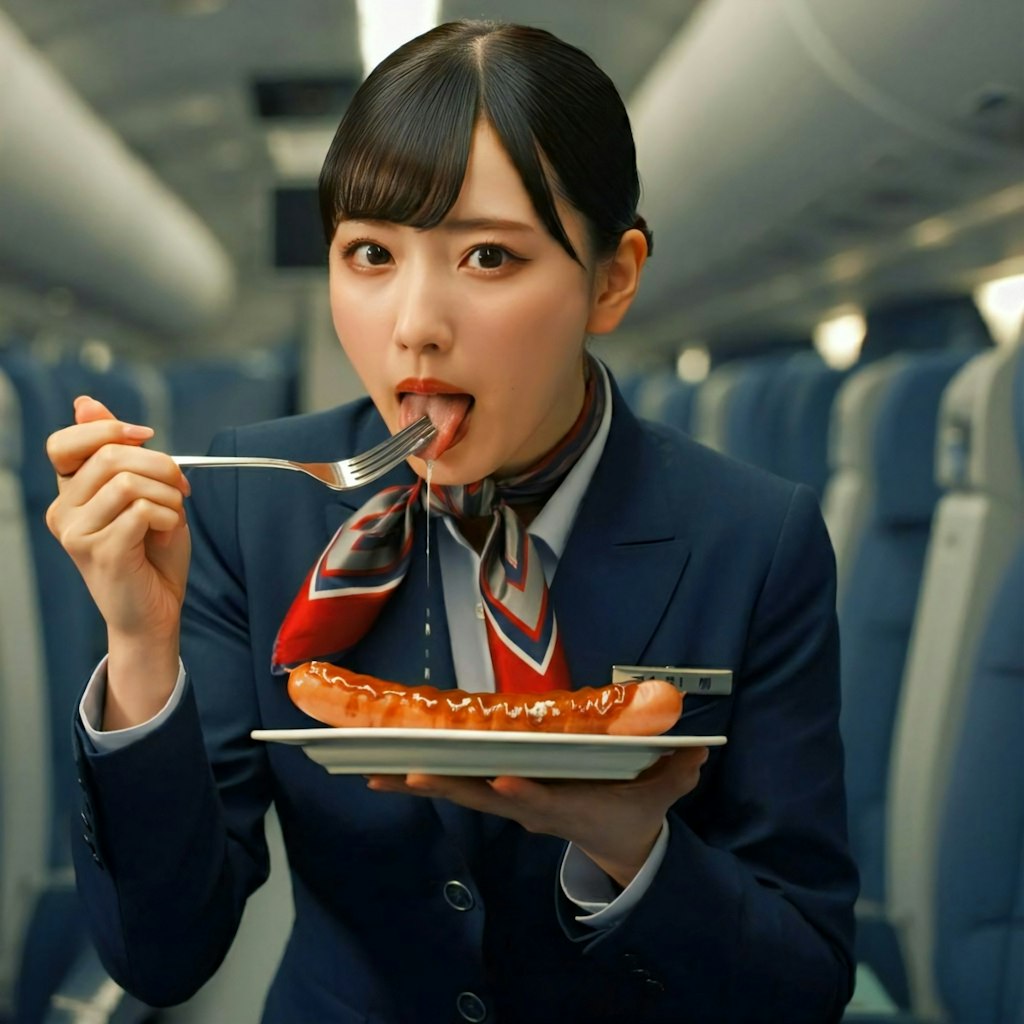オマン航空人気の秘密は機内食　美形CAさん自家製のトッピングソース