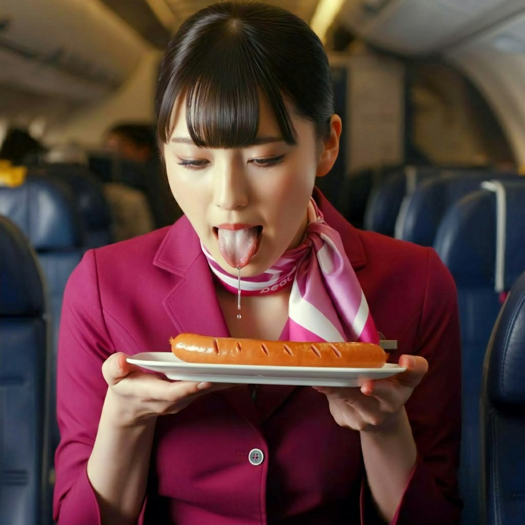 オマン航空人気の秘密は機内食　美形CAさん自家製のトッピングソース