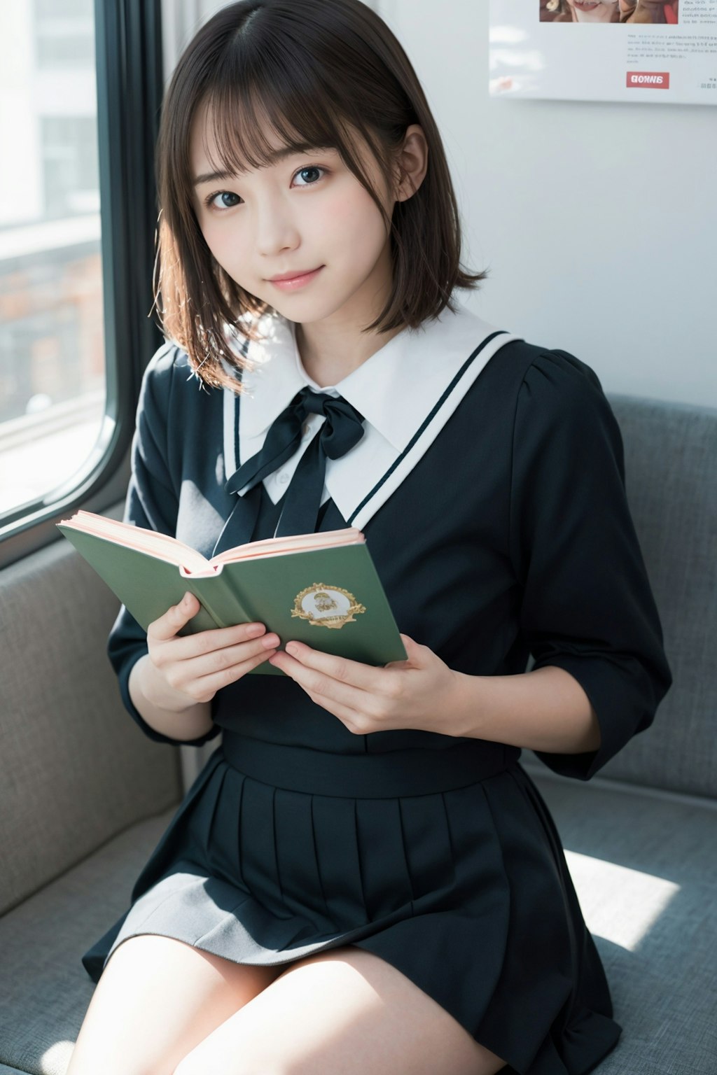 本を読む女の子